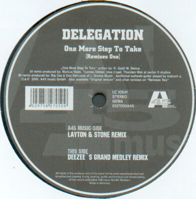 Delegation - One More Step To Take (Remixes One)