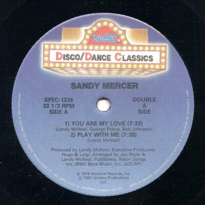 Sandy Mercer / The Softones ‎– You Are My Love / Play With Me / That Old Black Magic
